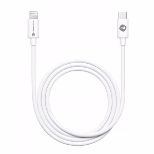 Kaapeli USB C - Lightning Forcell F-Energy PD 27W Tube 1 m C291 valkoinen