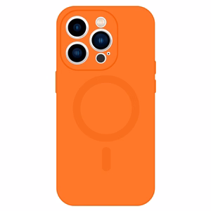 TEL PROTECT MagSilicone Suojakuori iPhone 13:lle oranssi