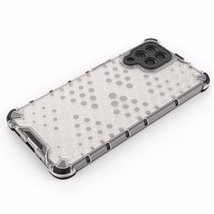 Honeycomb tapauksessa panssaroitu kansi geelirunko Samsung Galaxy M53 5G musta musta