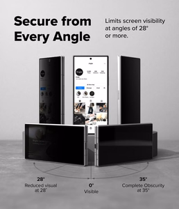 Ringke Easy Slide Privacy 360 2 kpl yksityisyyttä suojaavia suojalaseja mallille Samsung Galaxy Z Fold 8 Ultra