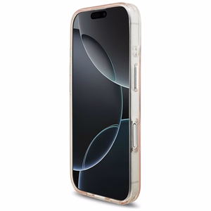 Karl Lagerfeld IML Karl RSG Logo MagSafe Suojakuori iPhone 17:lle - Vaaleanpunainen