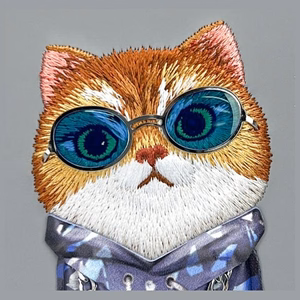 Nimmy Glasses Cool Cat iPhone 16 Suojakuori - harmaa
