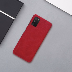 Nillkin Qin nahkainen holsteri tapauksessa Samsung Galaxy A03s musta
