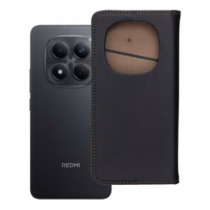 SMART PRO Book nahkainen Suojakuori XIAOMI Redmi Note 15 5G:lle musta