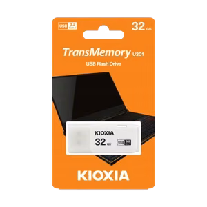 Kioxia TransMemory U301 USB-muistitikku 32 GB USB Type-A 3.2 Gen 1 (3.1 Gen 1) valkoinen