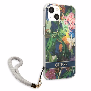 Guess GUHCP13SHFLSB iPhone 13 mini 5.4" sininen/sininen kovakotelo Kukkahihna Kukkahihna