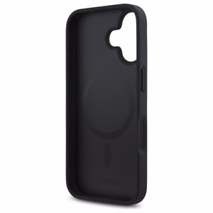 DKNY Repeat Pattern Stack Logo MagSafe Suojakuori iPhone 16:lle - musta