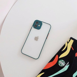 Milky Case silikoni joustava läpikuultava tapauksessa Samsung Galaxy A22 4G tummanvihreä