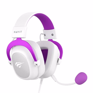 Havit H2002d - pelikuulokkeet, valkoinen-violetti