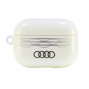 Audi IML Geometric Pattern Suojakuori AirPods Pro 2:lle - valkoinen