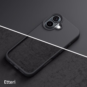 Etteri Silicone Mag case for iPhone 16 Plus 6,7" black