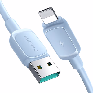 Joyroom Multi-Color Series A14 Lightning / USB-A 2.4A 1.2m Kaapeli - sininen