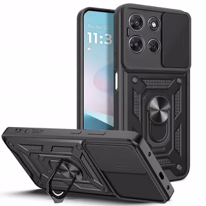 Tech-Protect CamShield Pro -suojakuori Motorola Moto G57 Power / G67 Power:lle - musta