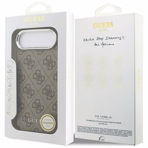 Guess 4G Classic Logo MagSafe Suojakuori iPhone Airille - ruskea