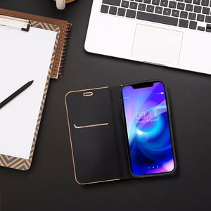 Läppäsuojakuori Samsung A54 5G:lle Luna Book Gold musta