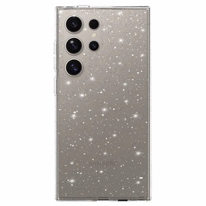 Crystal Glitter Suojakuori Samsung Galaxy S25 Ultra:lle hopeinen