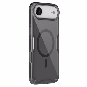 Nillkin Nature TPU Pro Magneettinen Suojakuori MagSafe-yhteensopiva iPhone 17 Air:lle - Puoliläpinäkyvä musta