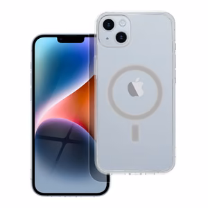 Suojakuori iPhone 14 PLUS:lle Clear Mag Cover (STR / CAMERA PROTECTION) yhteensopiva MagSafen kanssa läpinäkyvä