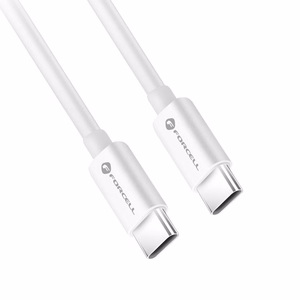 Kaapeli USB C - USB C Forcell F-Energy QC4.0 PD 5A 100W 1 m C339 valkoinen