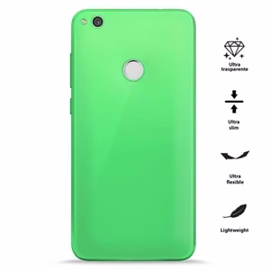 PURO 0.3 Nude suojakuori Huawei P8 Lite (2017) / Honor 8 Lite -laitteelle, fluoresoiva vihreä
