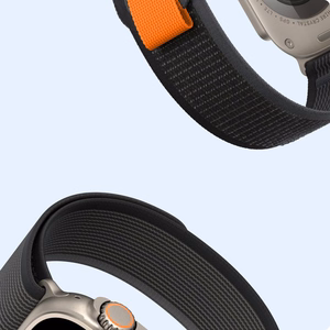DUX DUCIS ranneke YJ nailon Apple Watch 42 / 44 / 45 / 49 mm musta harmaa
