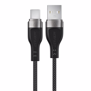 Acefast C11-04 USB-A - USB-C 3A Kaapeli 1,2m magneettinen punottu - musta