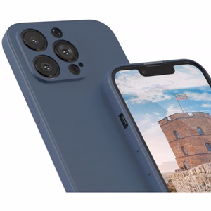 Phone Case "Liquid Silicone Edge" for Xiaomi Poco X4 GT (Dark Blue)