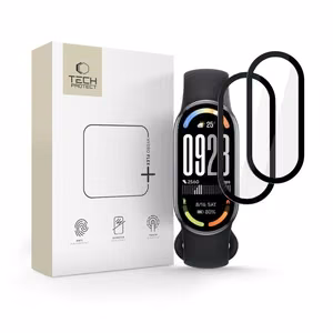 Tech-Protect Glass Flex+ 2-pack hybridilasi Xiaomi Smart Band 10 / 10 NFC:lle - musta
