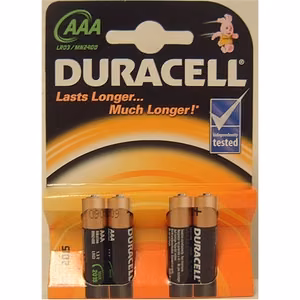 Duracell Basic MN2400 – alkali AAA/LR03-paristot, 4 kpl