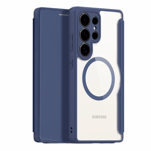 Dux Ducis Skin X Pro -suojakuori Samsung Galaxy S25 Ultra MagSafella ja lompakolla - sininen