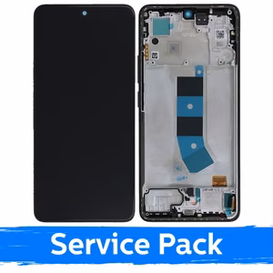 LCD-näyttö yhteensopiva Xiaomi Redmi Note 13 4G kehyksellä / Midnight Black / (Service Pack)