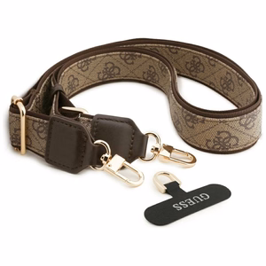 Guess 4G Big 4G Classic Logo Big Strap Metal Buttons -suojakuori iPhone 17 Pro - ruskea