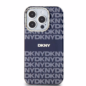 DKNY IML Mono Stripe MagSafe Suojakuori iPhone 15 Pro Max:lle - Sininen