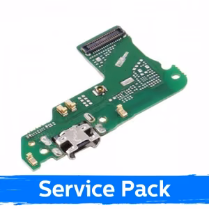 Lataausportti yhteensopiva Huawei Y6 2018 flexillä / hopeinen (Service Pack)