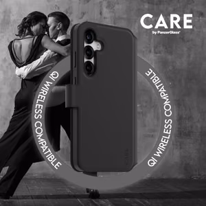 CARE by PanzerGlass Feature Tango 2in1 lompakkokotelo Samsung Galaxy S25+ - musta