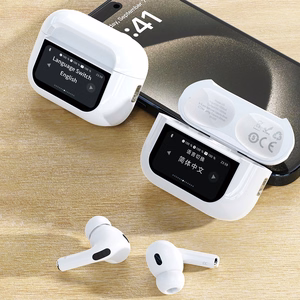 Dudao U19 in-ear TWS langattomat Bluetooth 5.3 kuulokkeet LED-näytöllä - valkoinen