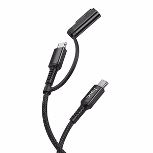 Kaapeli 2in1 USB C - USB C / Mag3 Hoco 240W 1,8 m U142 musta