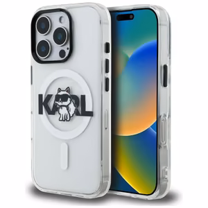 Karl Lagerfeld IML Choupette Sketch Logo MagSafe Suojakuori iPhone 16 Pro Max - läpinäkyvä