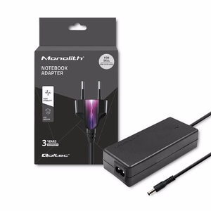 Qoltec 51516 90W virtalähde Dell 19.5V 4.62A virtajohdolla