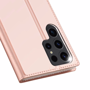 Dux Ducis Skin Pro kotelo Samsung S24 Ultra läpällä - vaaleanpunainen