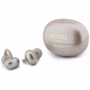 Wireless earphones OWS Guess Metalic Finish Electropated Parts Classic Logo pink