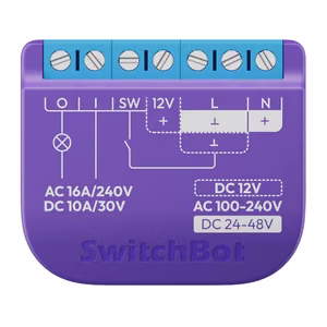 SwitchBot Relay Switch 1 älykäs jännitteettömällä kontaktilla