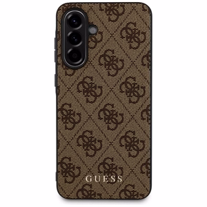 Guess 4G Metal Gold Logo suojakuori Samsung Galaxy A36 - ruskea