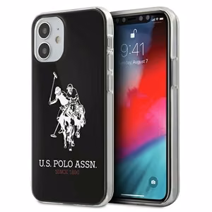 US Polo USHCP12STPUHRBK iPhone 12 mini 5,4" musta Shiny Big Logo