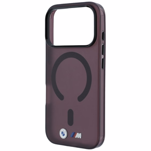 BMW M IML Frosted Metal Logo & Trims MagSafe suojakuori mallille iPhone 17 Pro / 18 Pro – viininpunainen