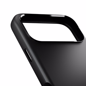 Puro Icon Mag Pro nestesilikoninen Suojakuori iPhone 17 Pro Max:lle, MagSafe -yhteensopiva, kamerasuojauksella ja alumiinipainikkeilla - musta