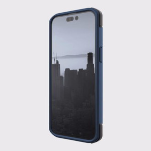 Raptic X-Doria Secure Case iPhone 14 Pro MagSafe panssaroitu suojus sininen