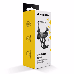 Wozinsky painovoima-auton puhelinteline ilmaventtiiliin musta (WCH-05)