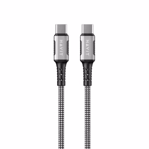 Havit CB6297 - magneettinen USB Type C - USB Type C -kaapeli, 1 m (musta)