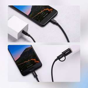 Ugreen US286 USB-C - USB-C PD QC 3A 480Mb/s -kaapeli 2m - musta